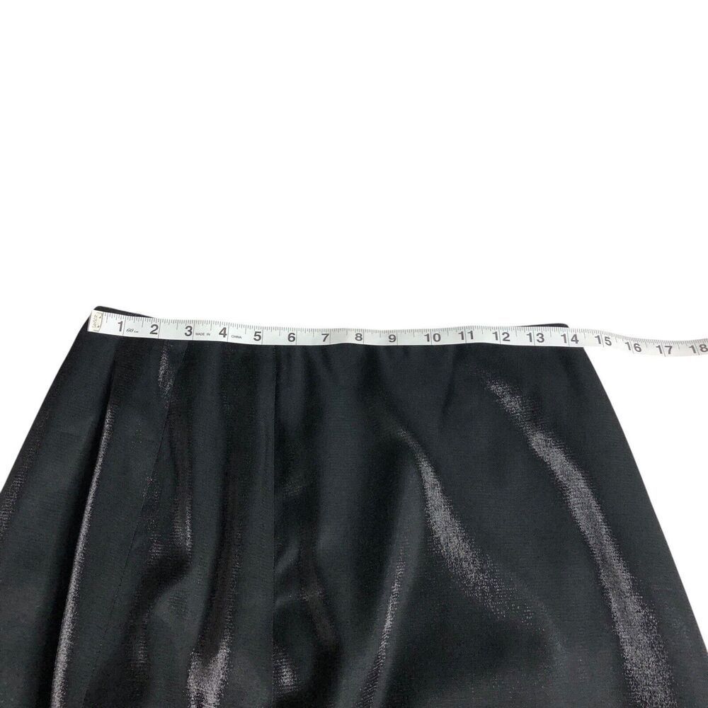 Vintage 90s Harve Benard Maxi Skirt 8 Black Shimmer Chiffon Whimsigoth Witchy - Picture 14 of 16